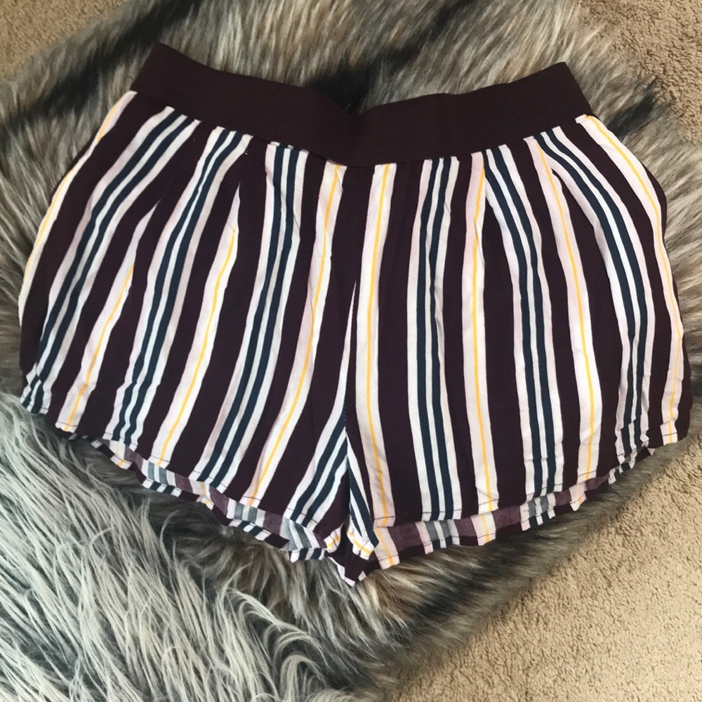 striped shorts